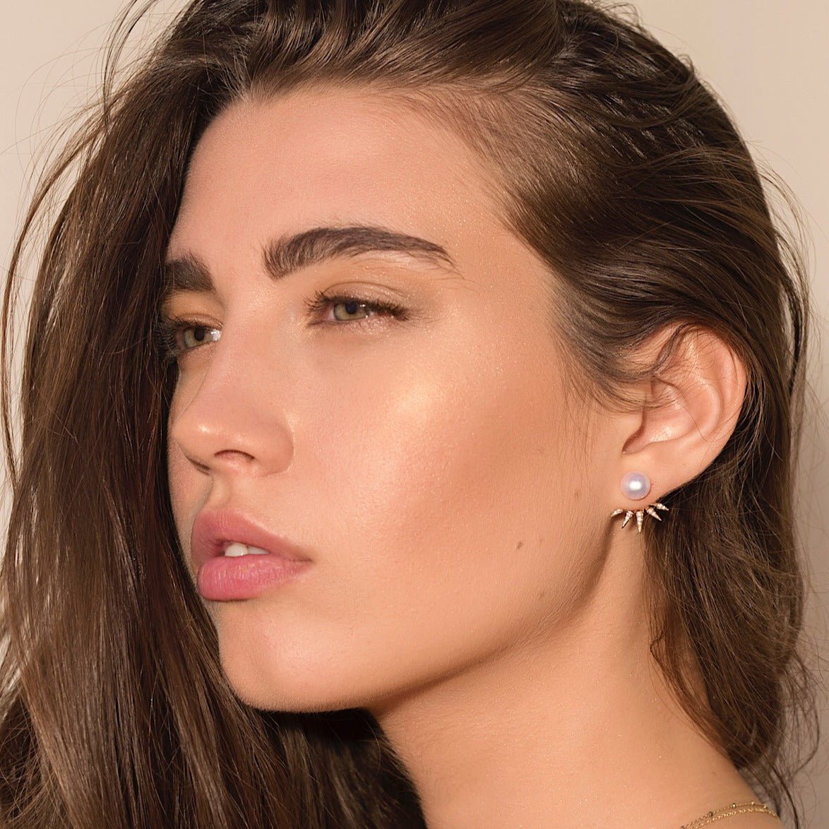 Edgy Pearl Spike Ear Jacket