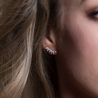 Navette Crystal Wing Earrings