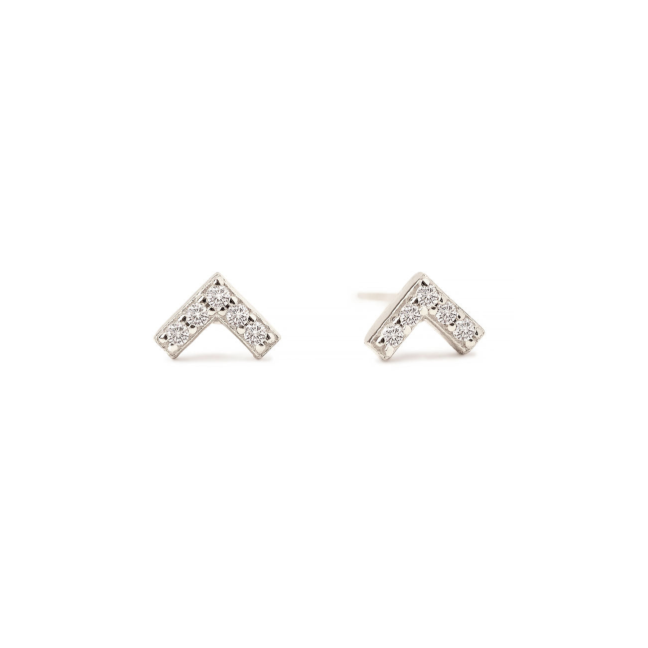 925 Silver Plated Tiny Earrings Elegant Simple Casual Stud - Temu