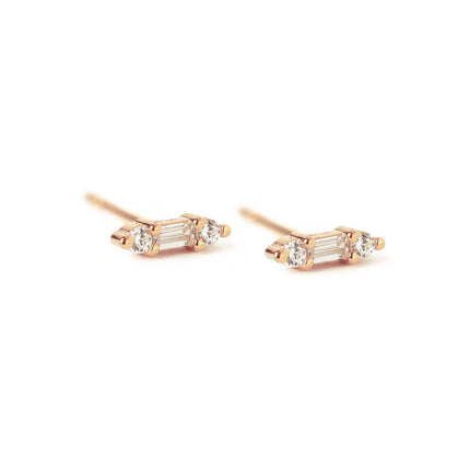 Tiny 14K Gold Stud Earrings, Second Third hole, Cartilage Earrings – AMYO  Jewelry