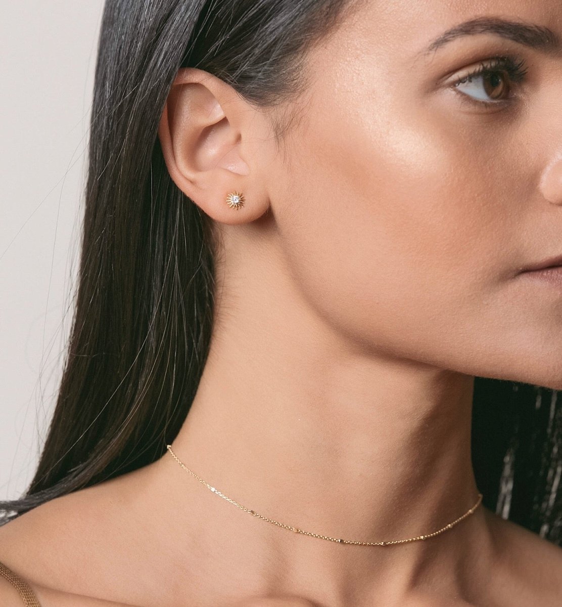 Celeste Star Dainty Studs, Earrings - AMY O. Jewelry