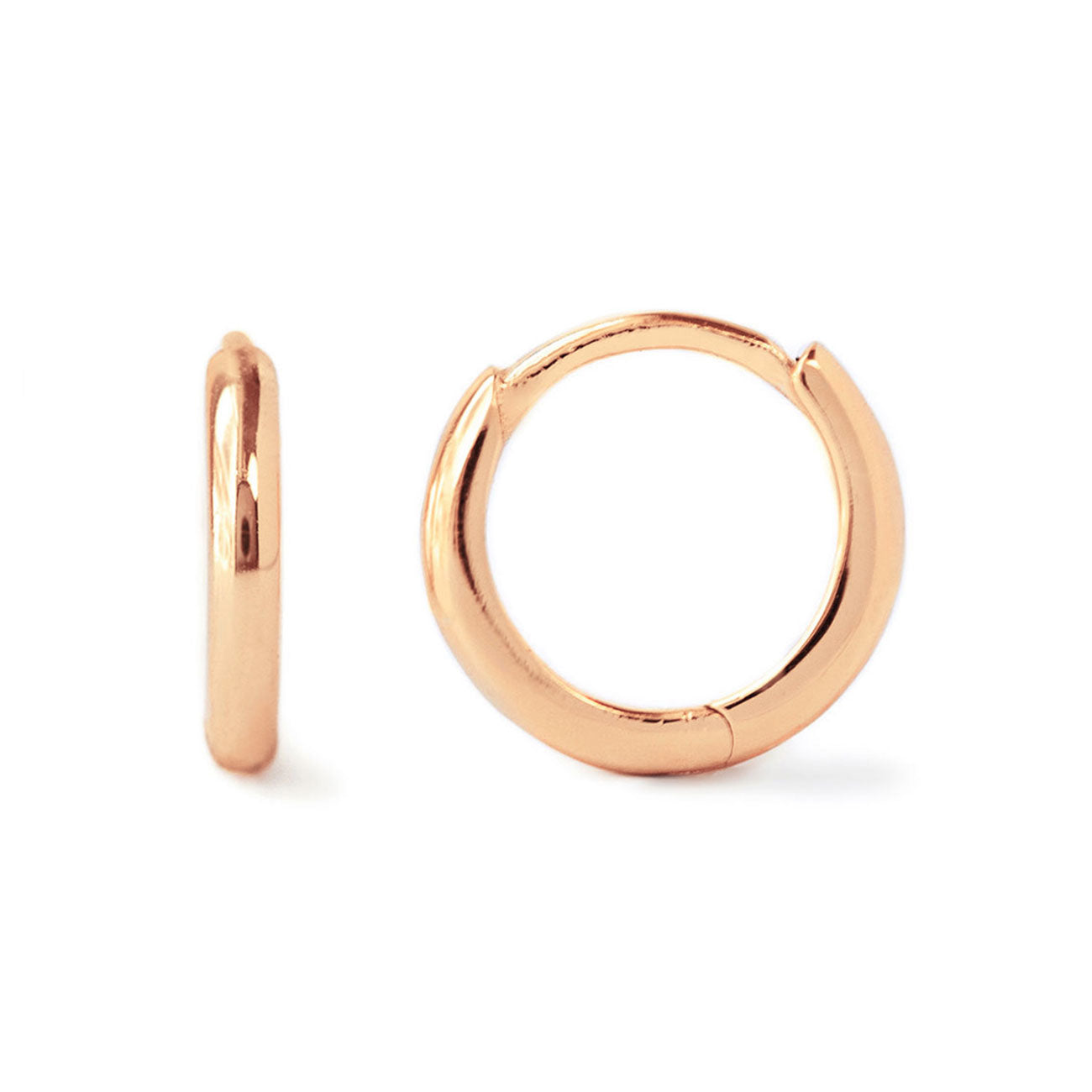 Rose Gold Vermeil Huggie Hoops