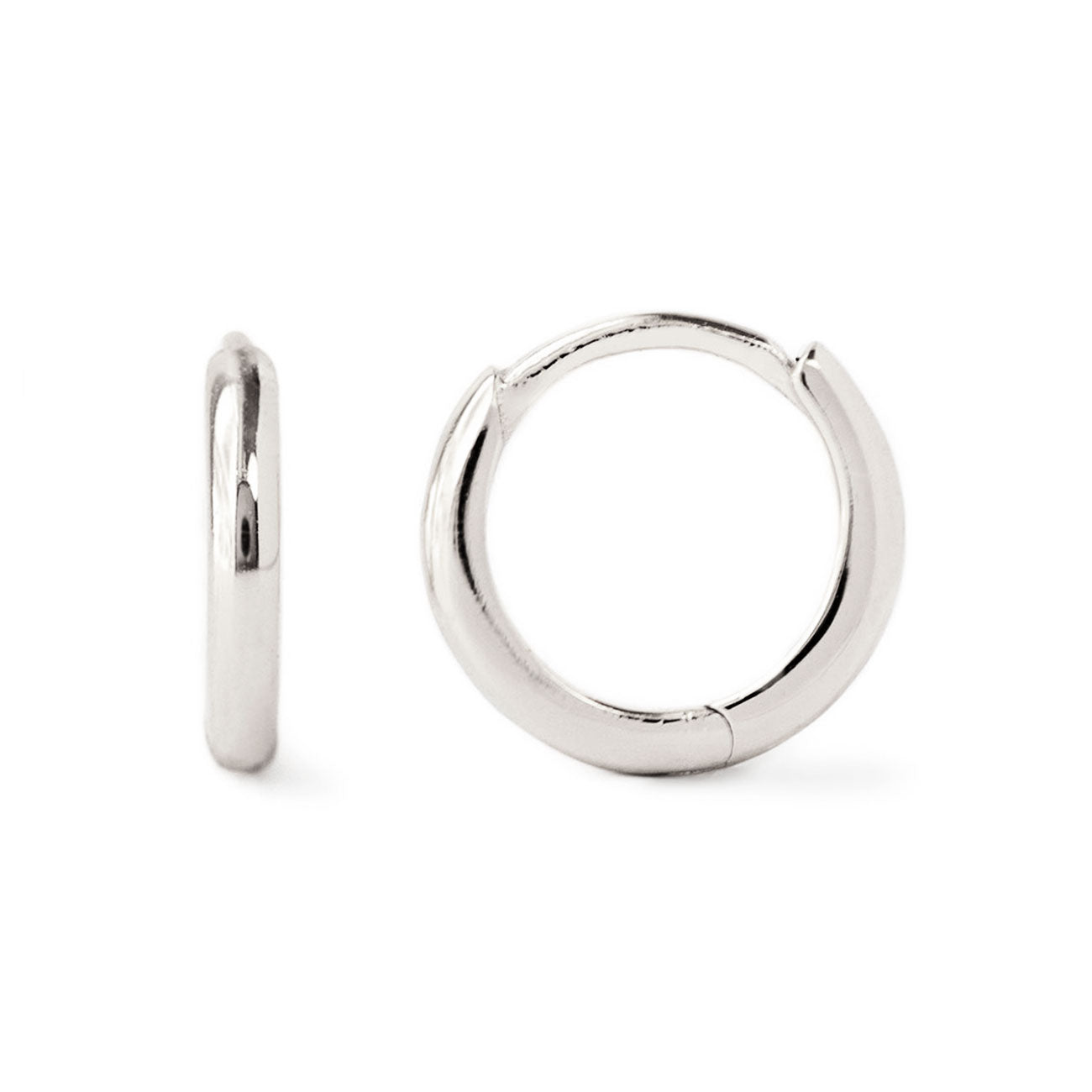 Sterling Silver Huggie Hoop Earrings