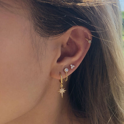 Crystal Cartilage Cuff Earring