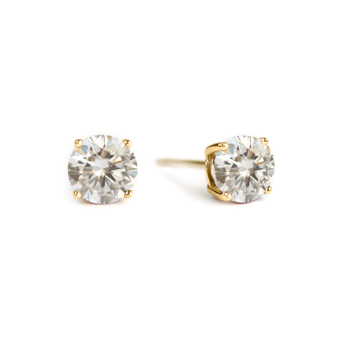 Big flower stud Crystal earrings | Ad stud earrings Pink stones | Rose Gold  Plated American Diamond stud Earrings | Bollywood style CZ Studs