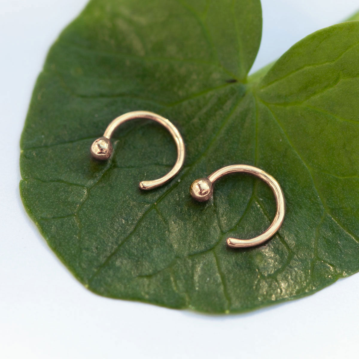 Sphere Huggie Earrings