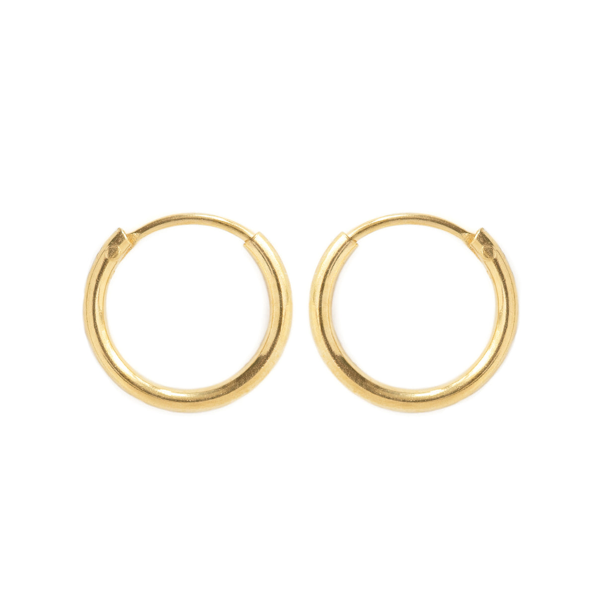 Thin Gold Hoop Earrings, Huggie Earrings, Gold Earrings – AMYO Jewelry