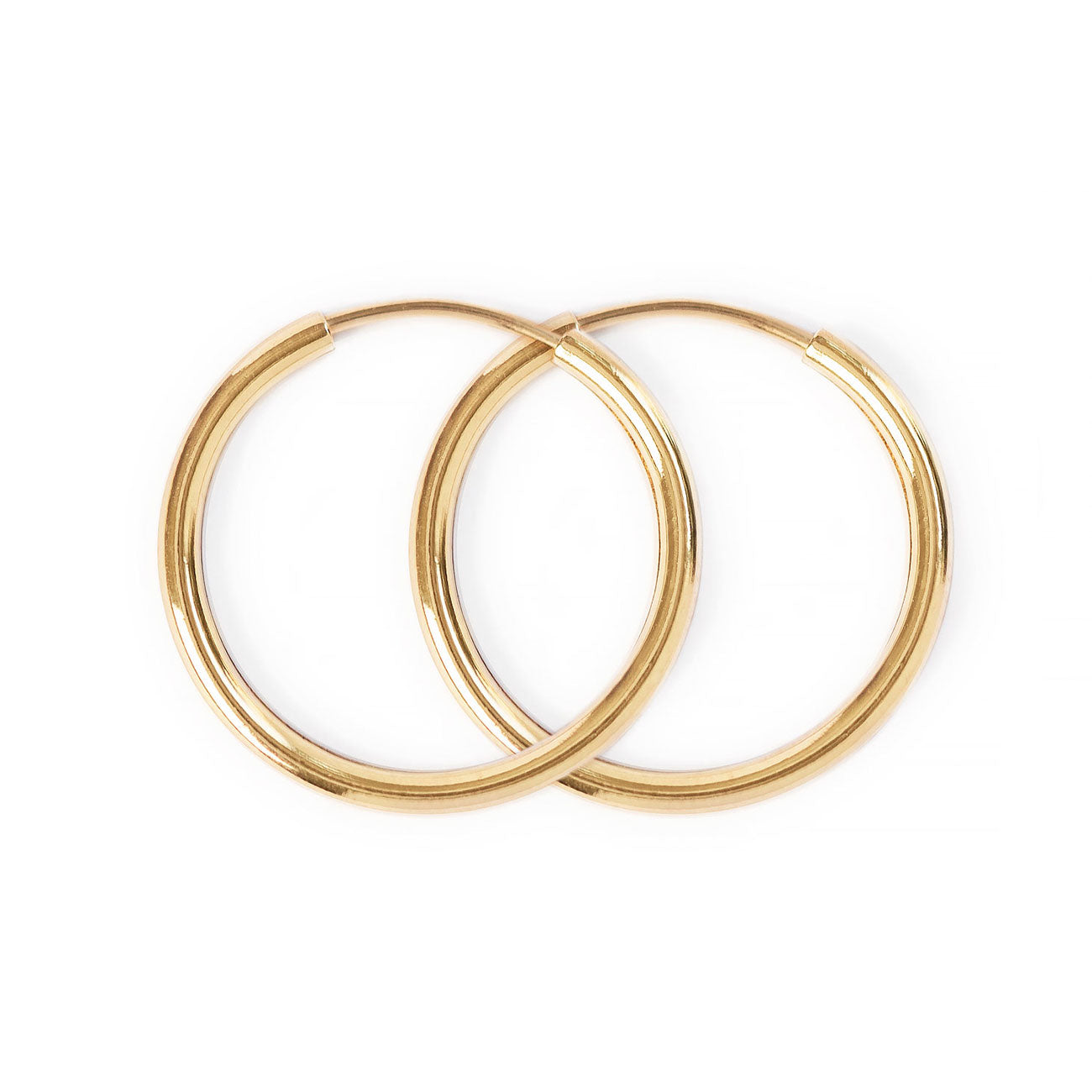 Gold Vermeil Medium Hoop Earrings