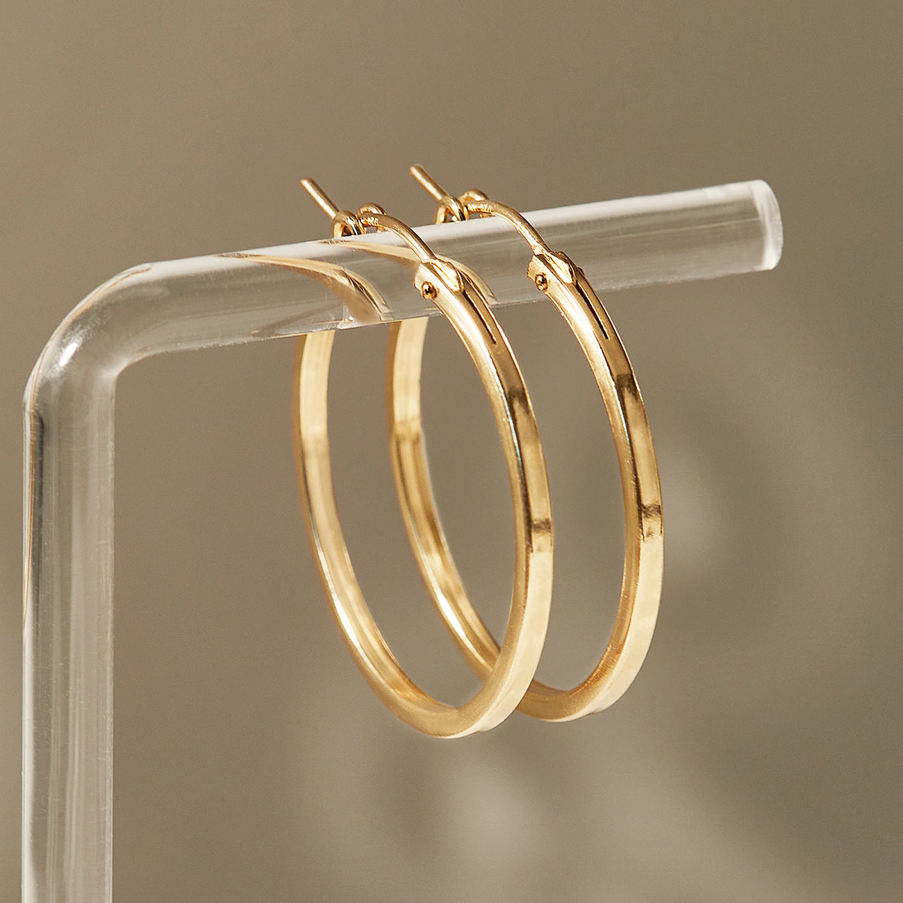 Square Edge Hoops