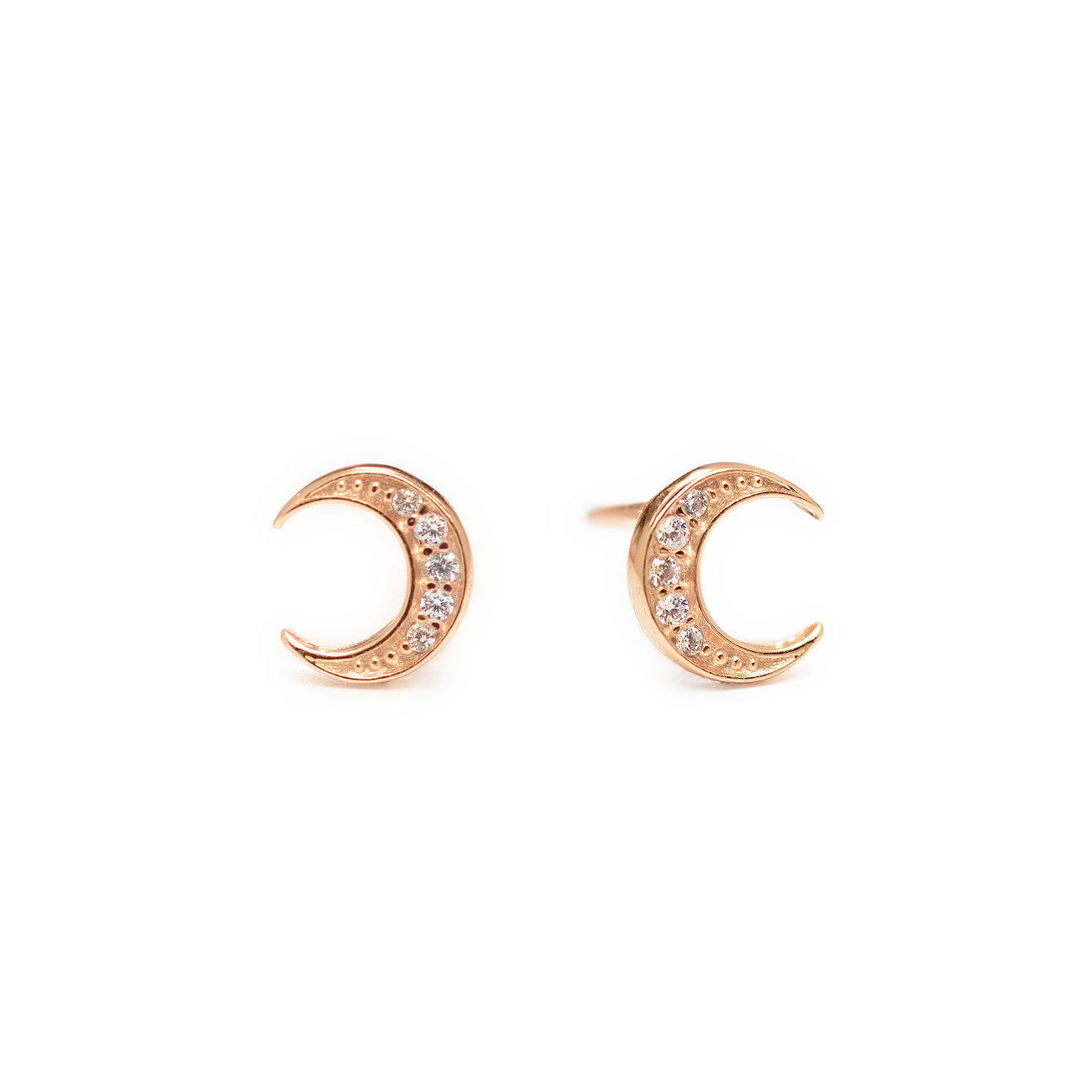 Crescent Moon Dangle Earrings – Kinti Craft