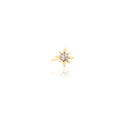 Single Tiny Diamond Starburst Stud