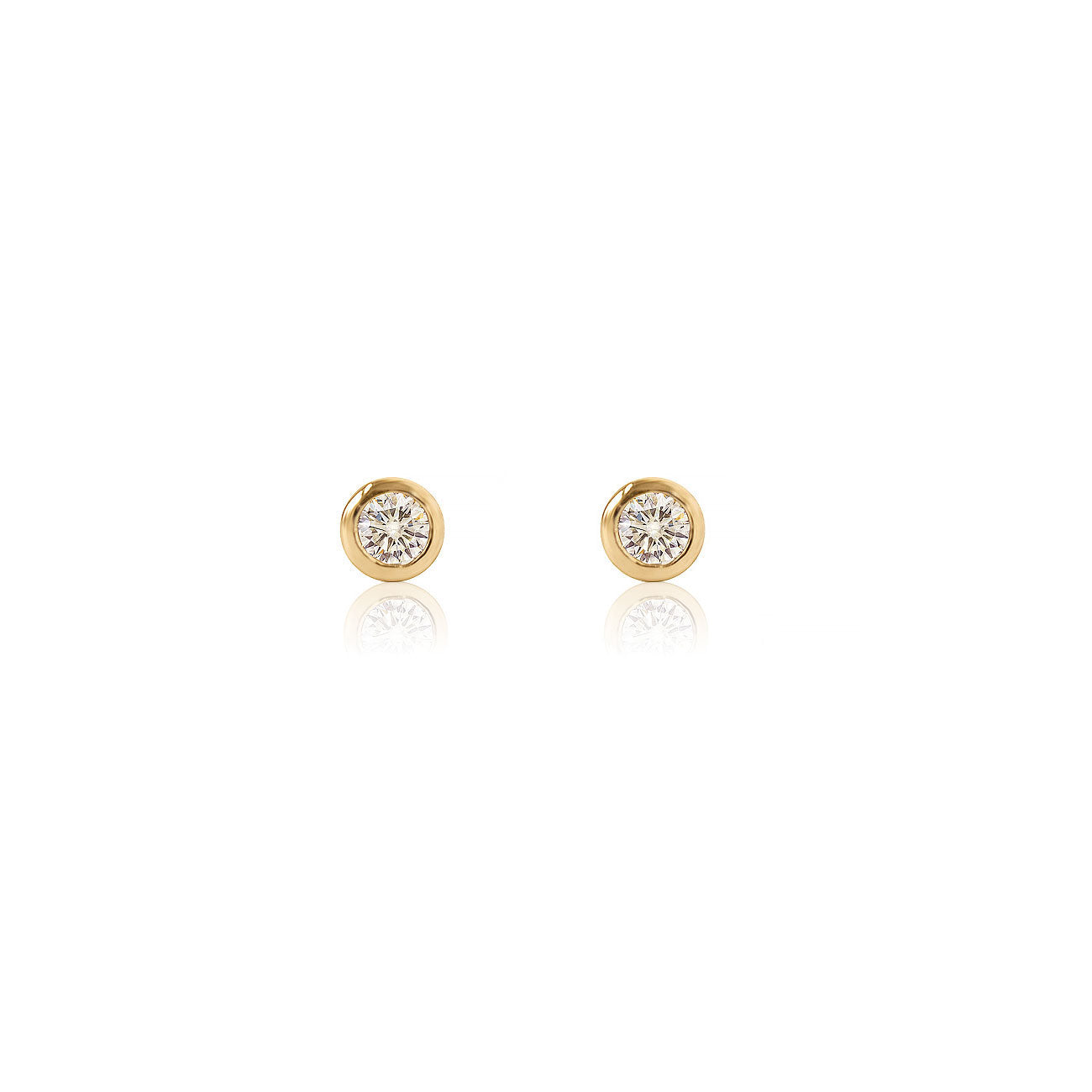 Mini Diamond Bezel Studs