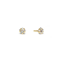 Tiny 14K Gold Star Stud Earrings