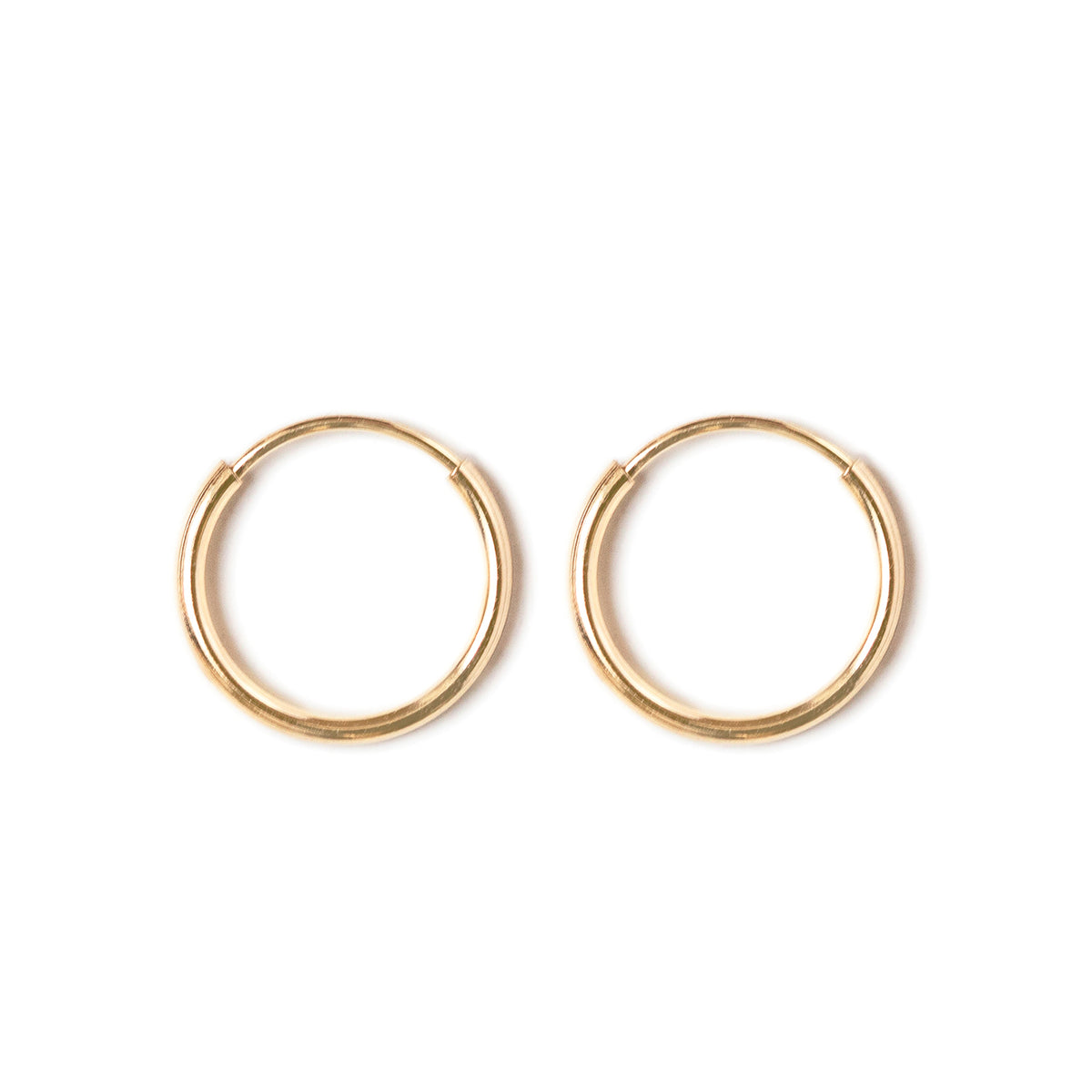 14K Gold Earrings, Huggie Earrings, Thin Gold Hoop Earrings – AMYO Jewelry