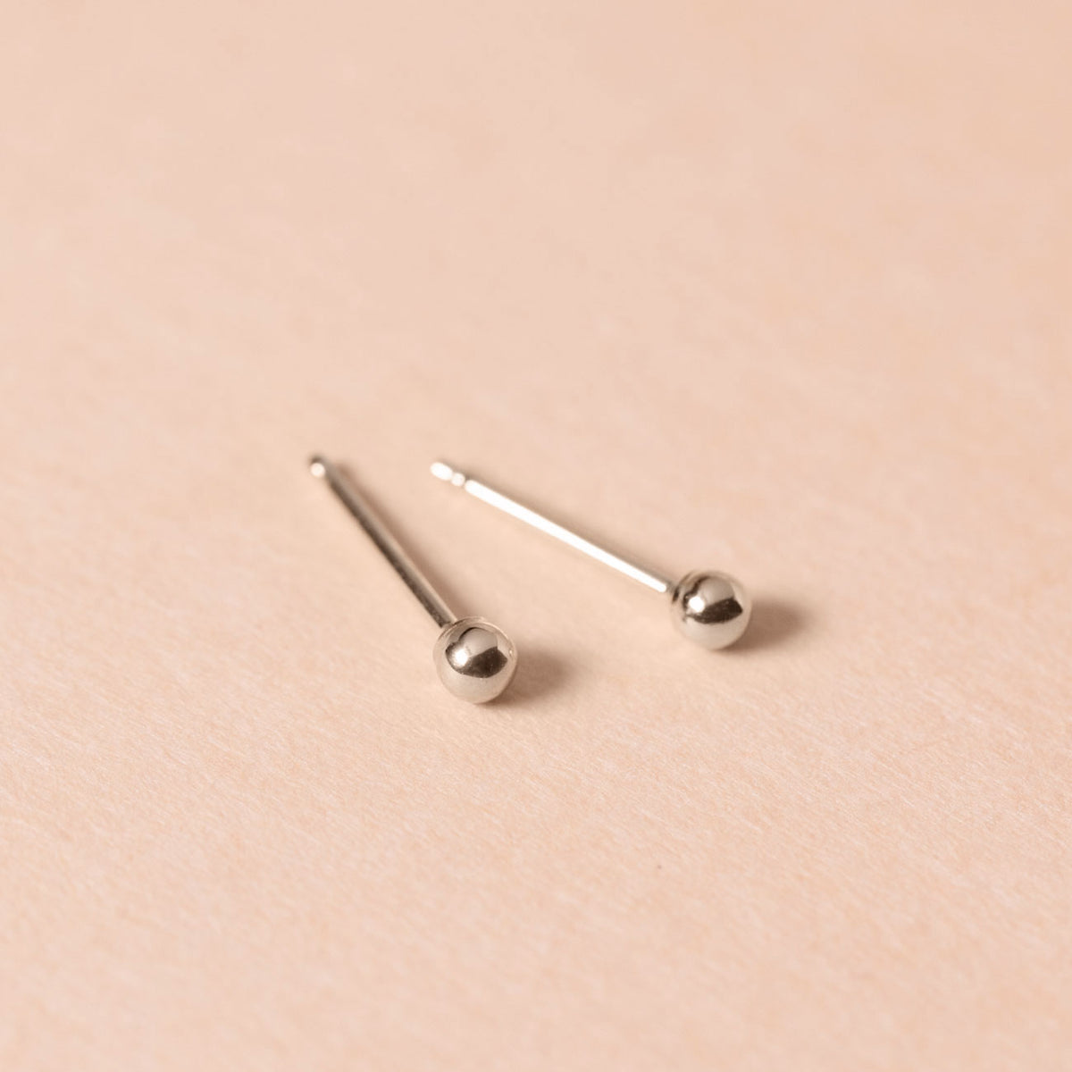 Sterling Silver Tiny Sphere Stud Earrings for Second piercing Cartilage ...
