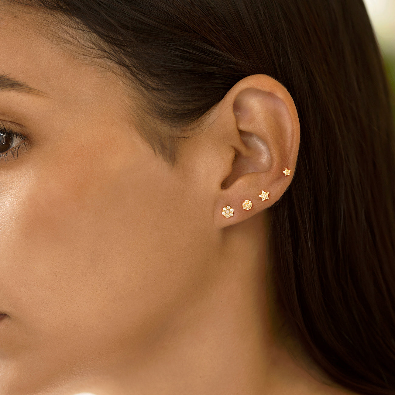 Tiny 3mm Silver Heart Stud Earrings - Studio Jewellery US