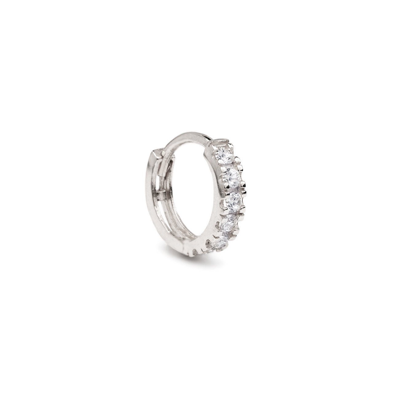 Pave Huggie Single Earring