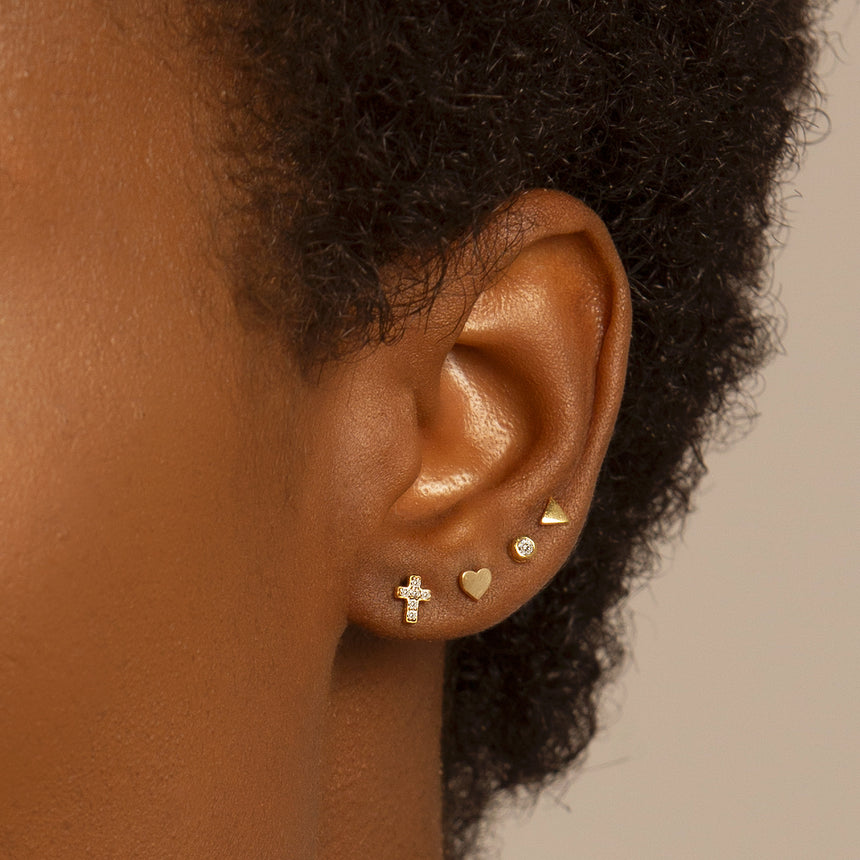 Share more than 122 second stud gold earrings super hot  seveneduvn