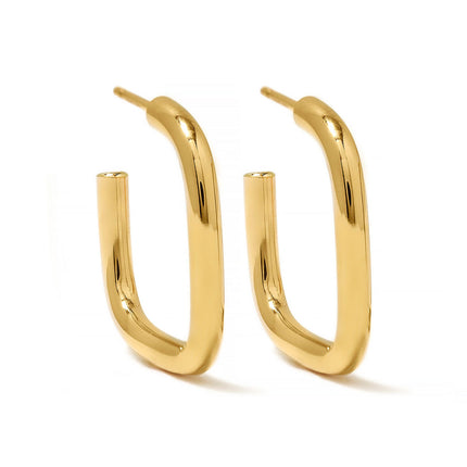 Gold Hoop Earrings, Chunky Bold Thick Hoops – AMYO Jewelry