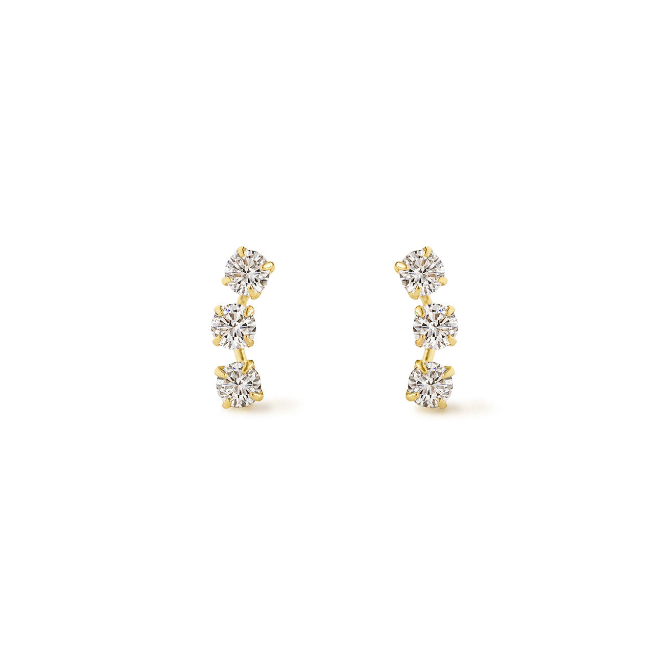 Curve Pave Bar Studs