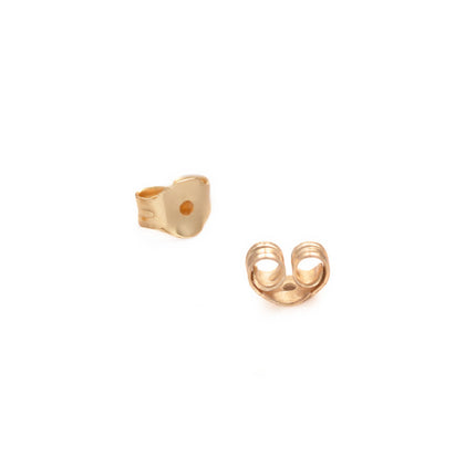 Screwback Earring Back Replacements Backings 14K Rose Gold – AMYO Jewelry
