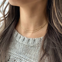 Oli Double Layered Bead Choker, Necklaces - AMY O. Jewelry