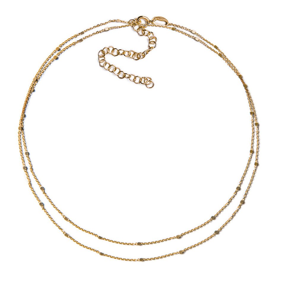 Oli Double Layered Bead Choker, Necklaces - AMY O. Jewelry