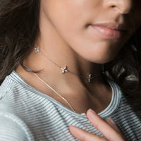 Fleur Crystal Choker, Necklaces - AMY O. Jewelry