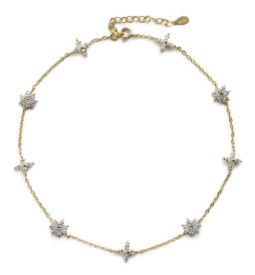 Esme Fleur Crystal Choker, Necklaces - AMY O. Jewelry