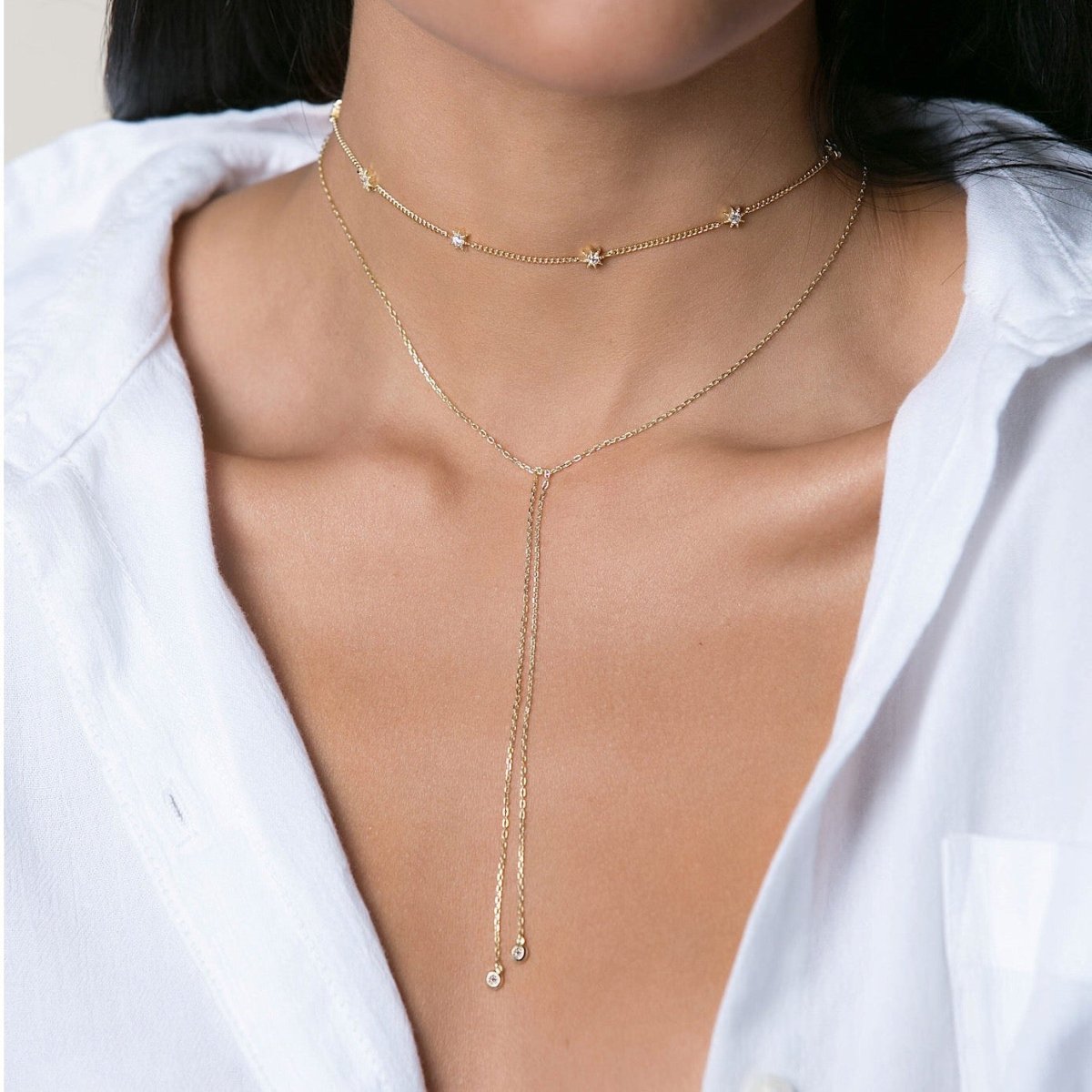 Stella Starburst Choker, Necklaces - AMY O. Jewelry