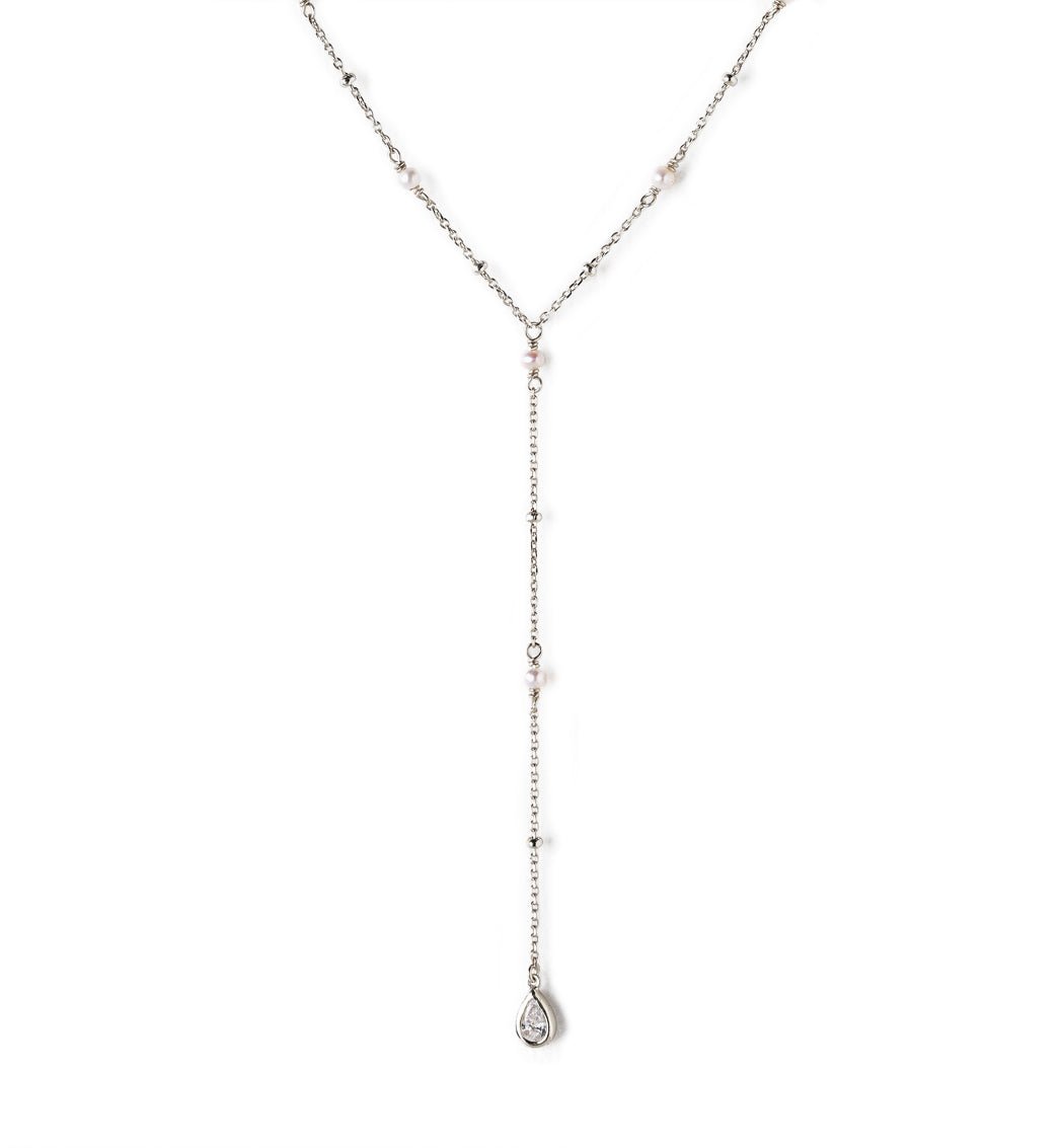 Perla Lariat Necklace, Necklaces - AMY O. Jewelry