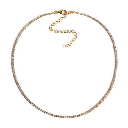 Gold Layering Choker | Gold Crystal Choker Necklace | Amy O. – AMYO Jewelry