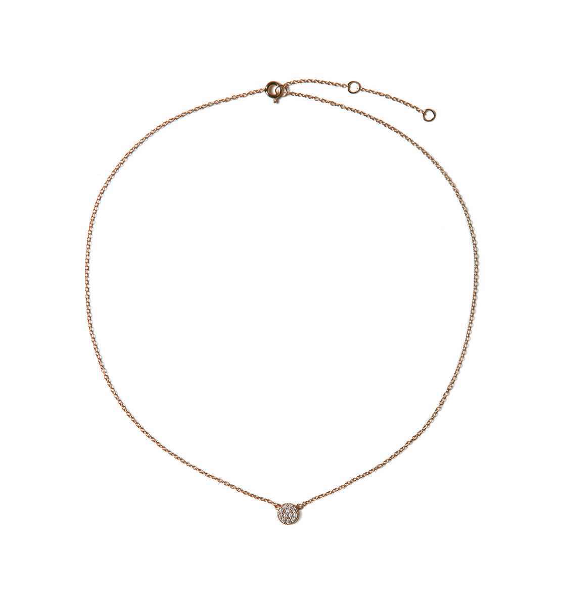 Rose Gold Crystal Necklace | One in a Million Rose Gold Necklace – AMYO ...