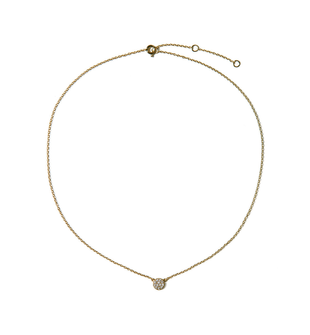 Gold Crystal Necklace | One in a Million Gold Necklace | Amy O Jewelry ...