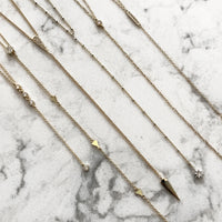 Triangle Lariat Necklace, Necklaces - AMY O. Jewelry