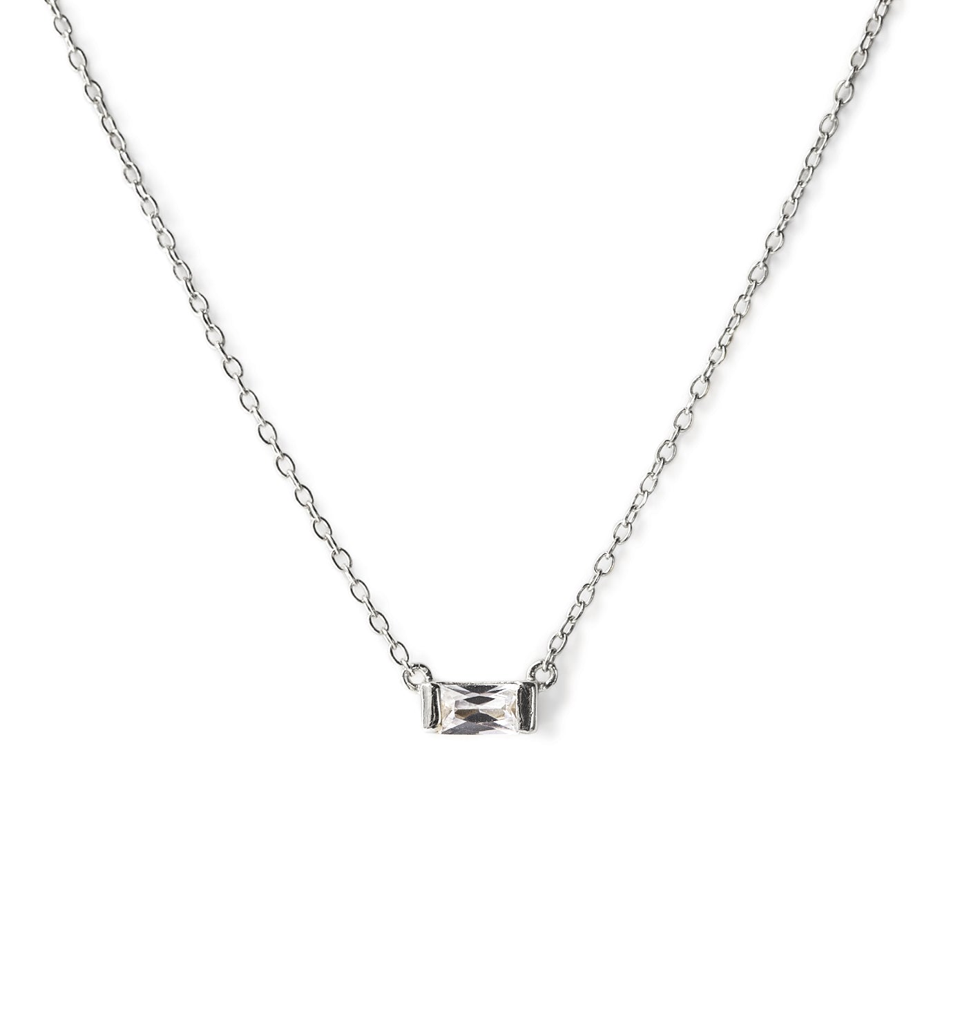 Sofia Baguette Necklace, Necklaces - AMY O. Jewelry