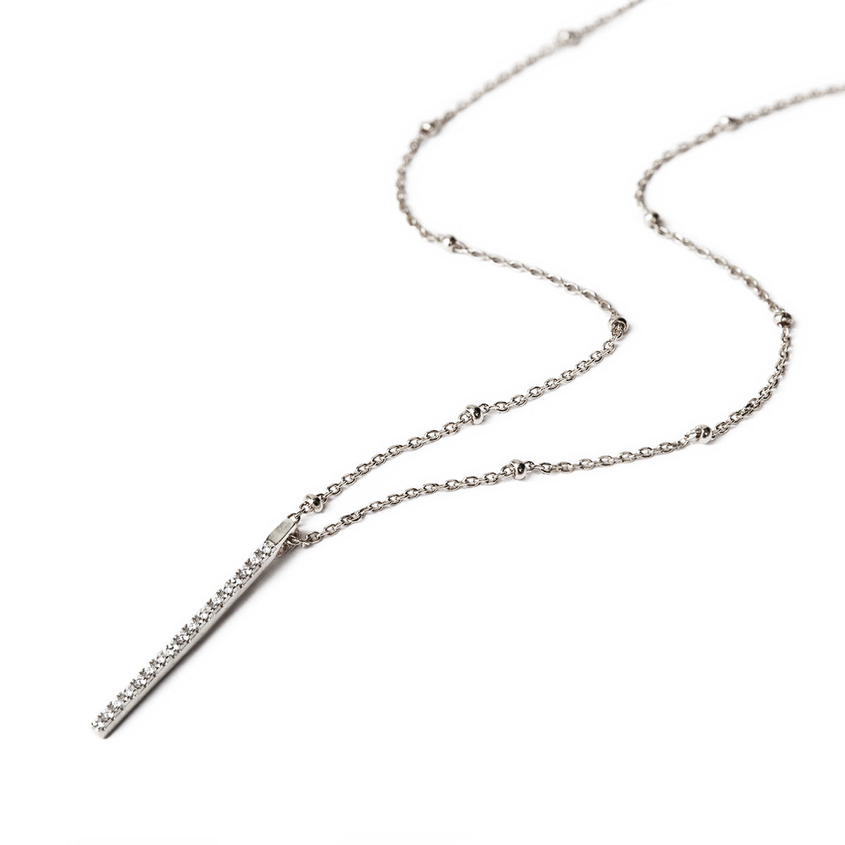 Bar Bead Chain Necklace