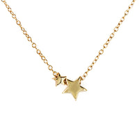 Vega Star Duo Pendant Necklace, Necklaces - AMY O. Jewelry