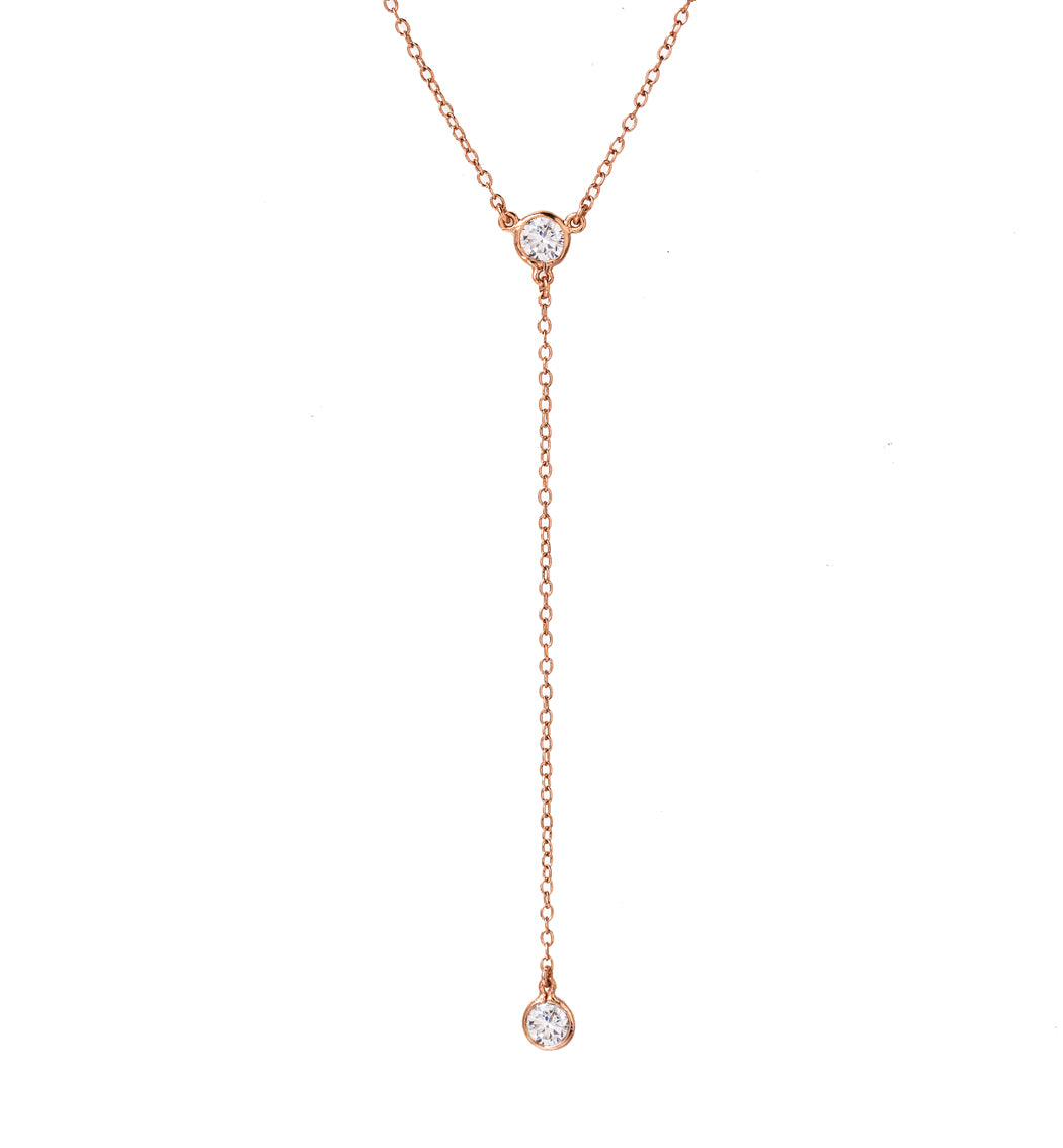Dakota Y Lariat Necklace, Necklaces - AMY O. Jewelry