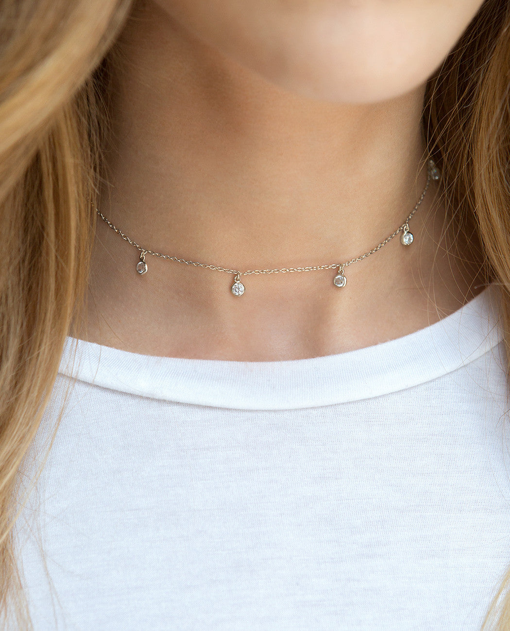 Sienna Dangle Choker, Necklaces - AMY O. Jewelry
