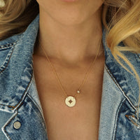 Savannah Compass + Star Necklace, Necklaces - AMY O. Jewelry