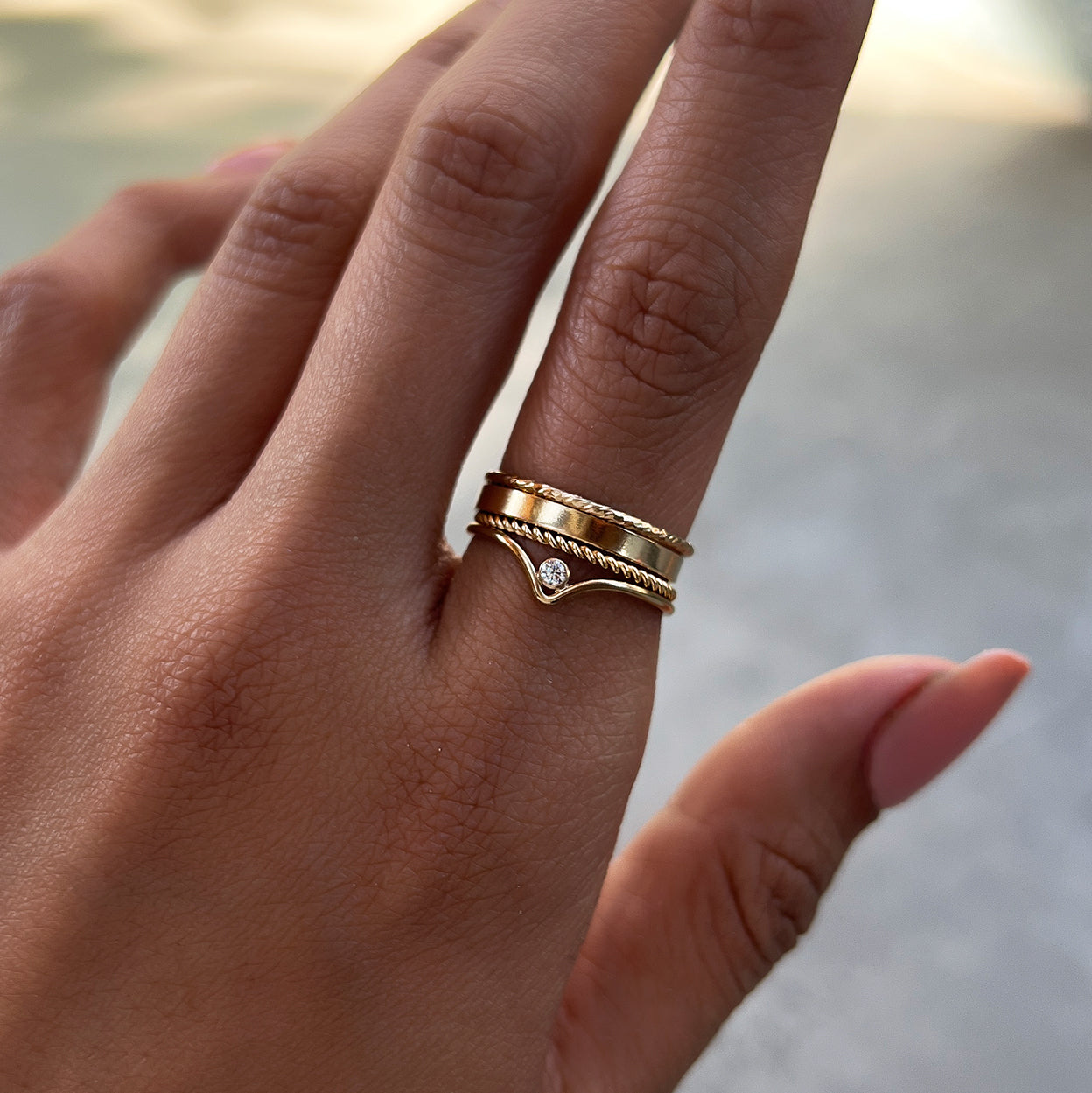 Shining Jewel Gold Plating Romantic Love Band Finger Ring (SJ_4014) :  Amazon.in: Fashion