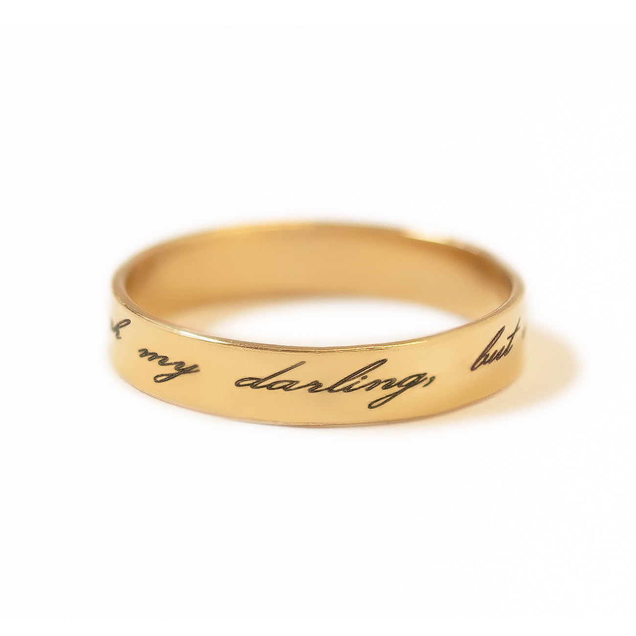 visueel winkel lont Custom Engraved Message Cigar Band Ring, Gold Filled Ring – AMYO Jewelry