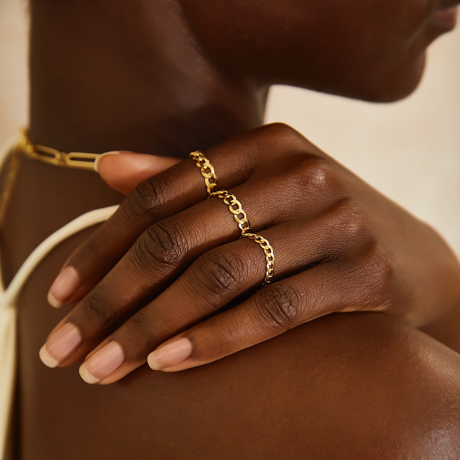 Mejuri Gold Vermeil Bracelets: Double Curb Chain Bracelet