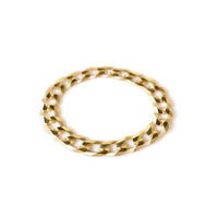 Gold Curb Chain Link Ring