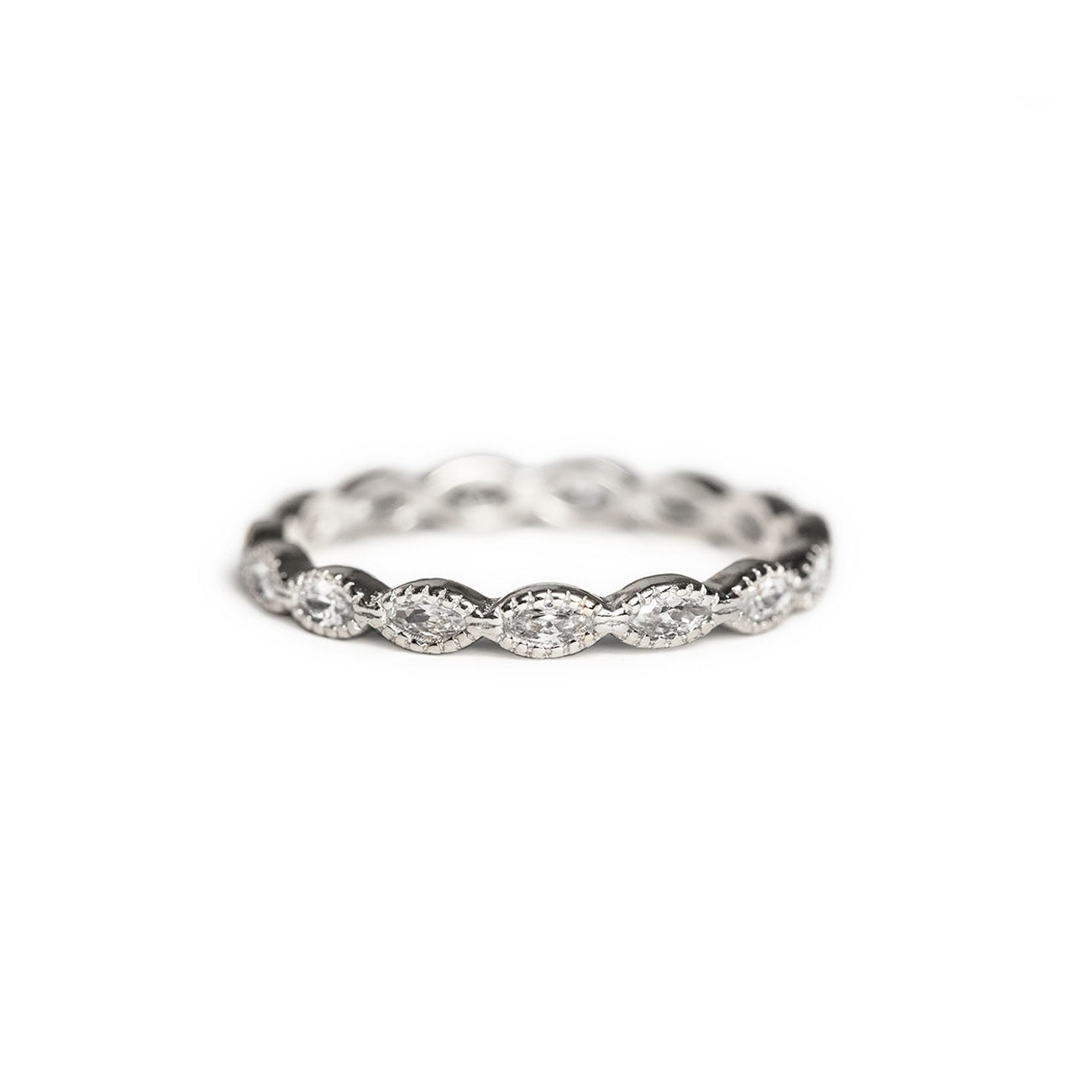 Marquise Crystal Eternity Ring