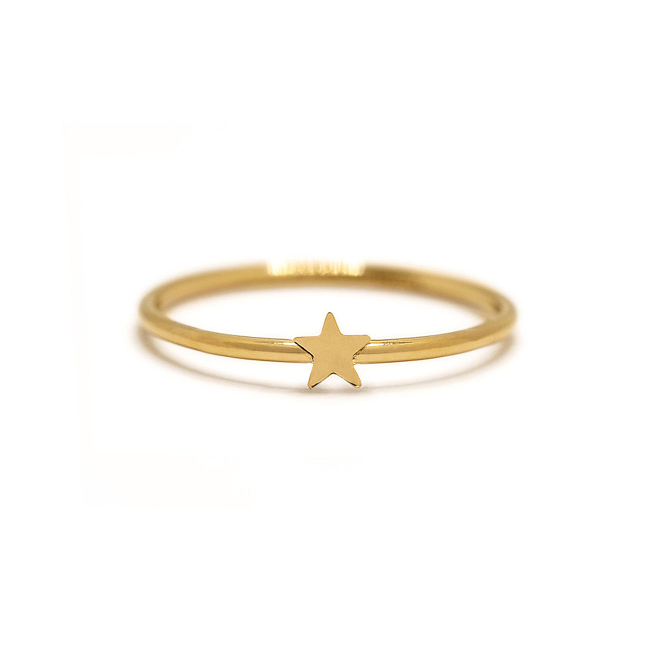 14K Gold Mini Star Ring, Minimal Stackable Ring, Celestial Jewelry, Constellation Ring, Birthday Gift, Simple Gold Ring, Rose Gold