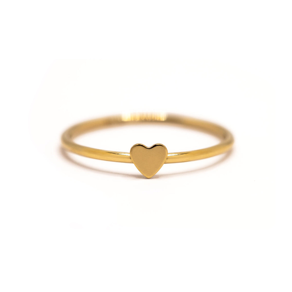 Tiny Heart Ring, Dainty Stackable Rings, Gold Minimal Rings – AMYO Jewelry