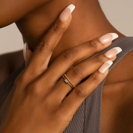 Delicate Dainty Gold Rings, Sterling Silver Rings, Minimal Ring – AMYO  Jewelry
