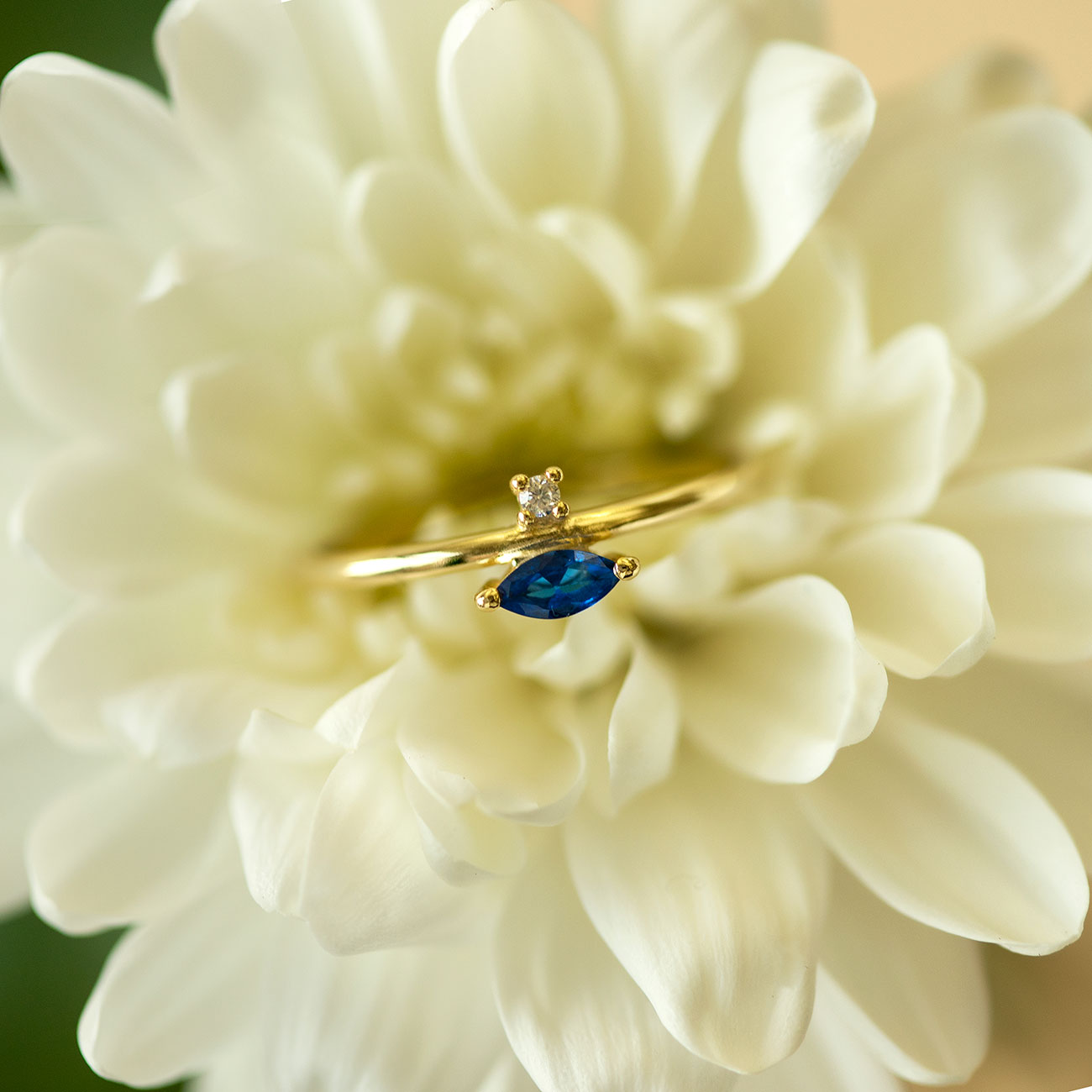 Sapphire Marquise Ring